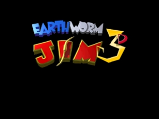 Earthworm Jim 3D title screen for Nintendo 64